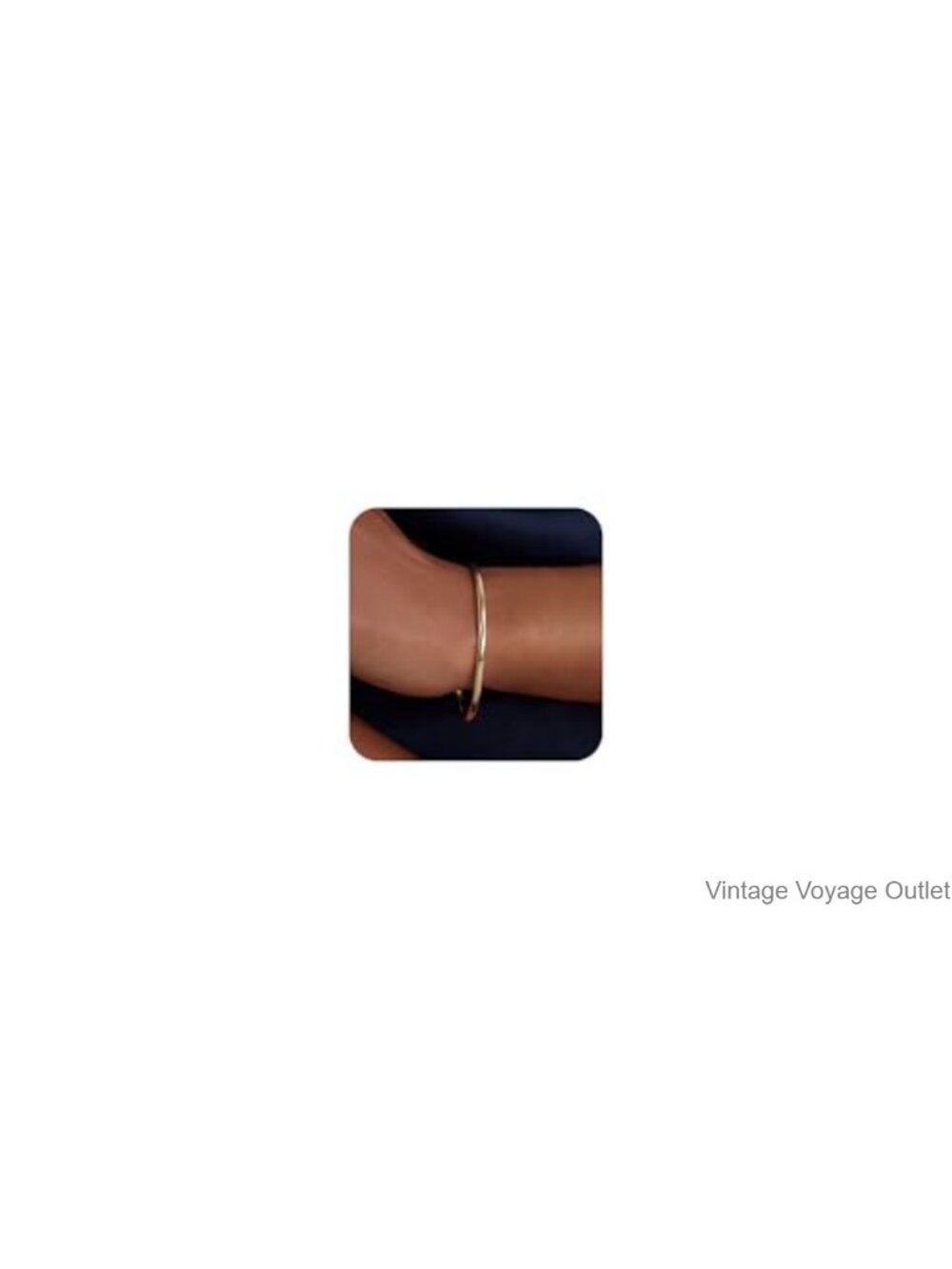 Gold Plated Stainless Steel Bangle Bracelet Waterproof Non Tarnish Cuff